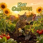 Аватар канала Дача цветы огород. Кот садовод