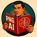 Аватар канала ИИ и Нейросети простыми словами | PNG AI