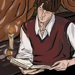 Аватар канала парень из книги 🕯