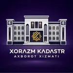 Аватар канала XORAZM KADASTR AXBOROT XIZMATI / KHOREZM CADASTRAL INFORMATION SERVICE