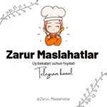 Аватар канала ZARUR MASLAHATLAR